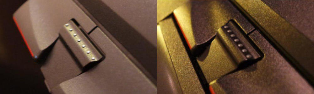 Comparison of fake trackpoint button